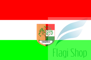 Flaga miasta Olszyna - na zamówienie 110x70 Olszyny