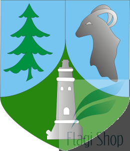 Flaga miasta Pieszyce - na zamówienie 110x70 Pieszyc