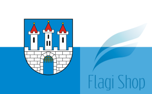 Flaga miasta Radków - na zamówienie 150x90 Radkowa