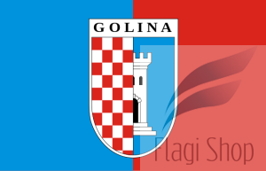 Flaga miasta Golina - na zamówienie 110x70 Goliny