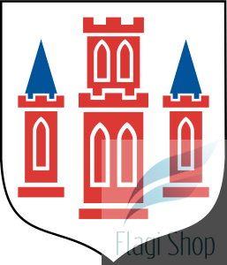 Flaga miasta Gostyń - na zamówienie 110x70 Gostynia