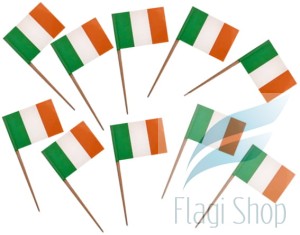 Flaga IRLANDIA Pikery 20 szt Wykałaczki IRLANDII 