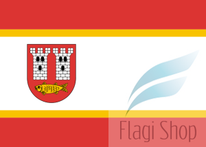 Flaga miasta Kleczew - na zamówienie 110x70 Kleczewa  