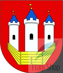 Flaga miasta Kobylin - na zamówienie 150x90 Kobylina