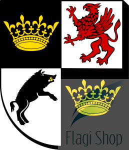 Flaga miasta Świdnica - na zamówienie 150x90 Świdnicy