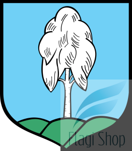 Flaga miasta Wleń - na zamówienie 110x70 Wlenia