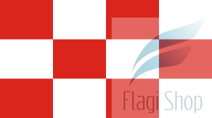 Flaga miasta Wołów - na zamówienie 110x70 Wołowa