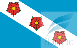 Flaga miasta Murowana Goślina - na zamówienie 110x70 Murowanej Gośliny