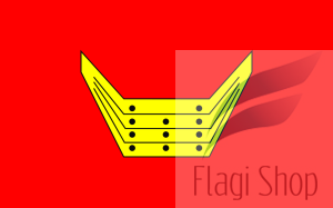 Flaga miasta Nowy Tomyśl - na zamówienie 150x90 Nowego Tomyśla