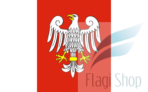 Flaga miasta Oborniki - na zamówienie 150x90 Obornik  