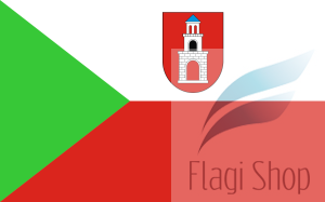 Flaga miasta Odolanów - na zamówienie 110x70 Odolanowa