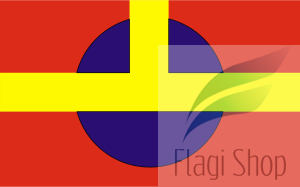 Flaga miasta Ostrów Wielkopolski - na zamówienie 110x70 Ostrowa Wielkopolskiego