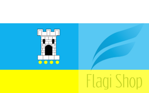 Flaga miasta Pleszew - na zamówienie 150x90 Pleszewa 