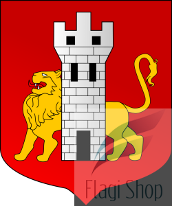 Flaga miasta Pogorzela - na zamówienie 150x90 Pogorzeli  