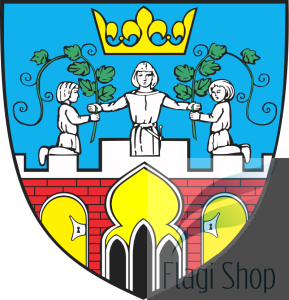 Flaga miasta Pyzdry - na zamówienie 150x90 Pyzdr  