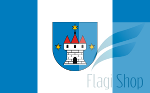 Flaga miasta Raszków - na zamówienie 110x70 Raszkowa