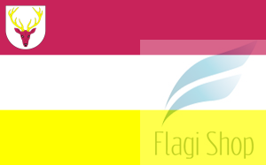 Flaga miasta Sieraków - na zamówienie 150x90 Sierakowa  