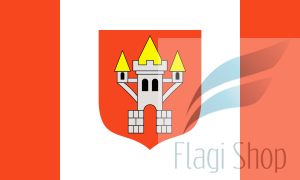 Flaga miasta Śrem - na zamówienie 150x90 Śremu  