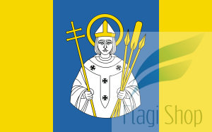 Flaga miasta Trzemeszno - na zamówienie 150x90 Trzemeszna  