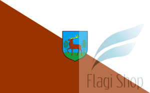 Flaga miasta Złotów - na zamówienie 150x90 Złotowa  