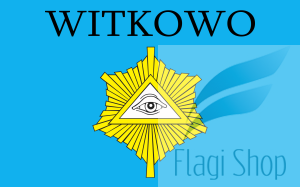 Flaga miasta Witkowo - na zamówienie 110x70 Witkowa