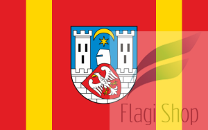 Flaga miasta Środa Wielkopolska - na zamówienie 110x70 Środy Wielkopolskiej