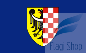 Flaga Powiat legnicki - na zamówienie 110x70 powiatu legnickiego