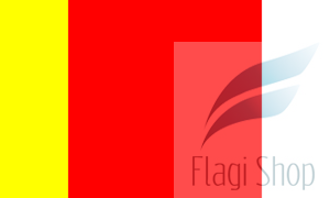 Flaga Powiat wołowski - na zamówienie 110x70 powiatu wołowskiego