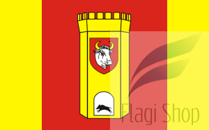 Flaga Powiat człuchowski - na zamówienie 110x70 powiatu człuchowskiego