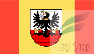 Flaga Powiat malborski - na zamówienie 110x70 powiatu malborskiego