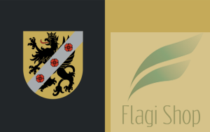 Flaga Powiat wejherowski - na zamówienie 150x90 powiatu wejherowskiego