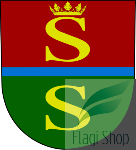 Flaga gminy Stężyca - na zamówienie 110x70 Stężycy   