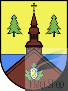 Flaga gminy Karsin - na zamówienie 110x70 Karsina   