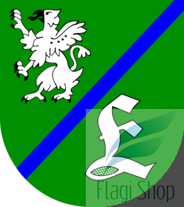 Flaga gminy Łęczyce - na zamówienie 150x90 Łęczyc   