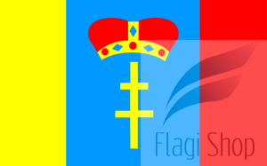 Flaga Powiat buski - na zamówienie 110x70 powiatu buskiego