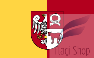 Flaga Powiat czarnkowsko-trzcianecki - na zamówienie 150x90 Powiatu czarnkowsko-trzcianeckiego  