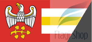 Flaga Powiat grodziski - na zamówienie 110x70 Powiatu grodziskiego