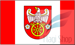 Flaga Powiat kolski - na zamówienie 150x90 Powiatu kolskiego