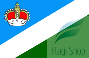 Flaga Powiat augustowski - na zamówienie 150x90 