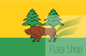 Flaga Powiat hajnowski - na zamówienie 110x70 