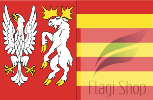 Flaga Powiat moniecki - na zamówienie 150x90