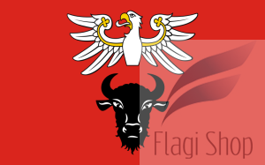 Flaga Powiat zambrowski - na zamówienie 110x70 