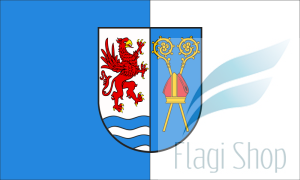 Flaga Powiat kołobrzeski - na zamówienie 110x70 powiatu kołobrzeskiego   	