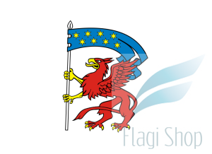 Flaga Powiat koszaliński - na zamówienie 150x90 powiatu koszalińskiego   	