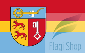 Flaga Powiat łobeski - na zamówienie 150x90 powiatu łobeskiego