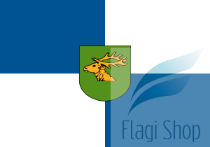 Flaga Powiat giżycki - na zamówienie 110x70 powiatu giżyckiego