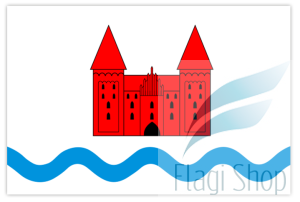 Flaga Powiat nidzicki - na zamówienie 110x70 powiatu nidzickiego