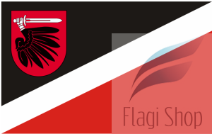 Flaga Powiat wąbrzeski - na zamówienie 110x70 wąbrzeskiego