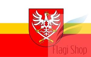 Flaga Powiat miechowski - na zamówienie 150x90 Powiatu miechowskiego
