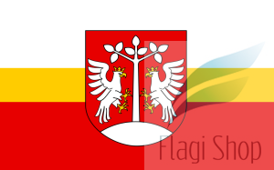 Flaga Powiat myślenicki - na zamówienie 150x90 Powiatu myślenickiego